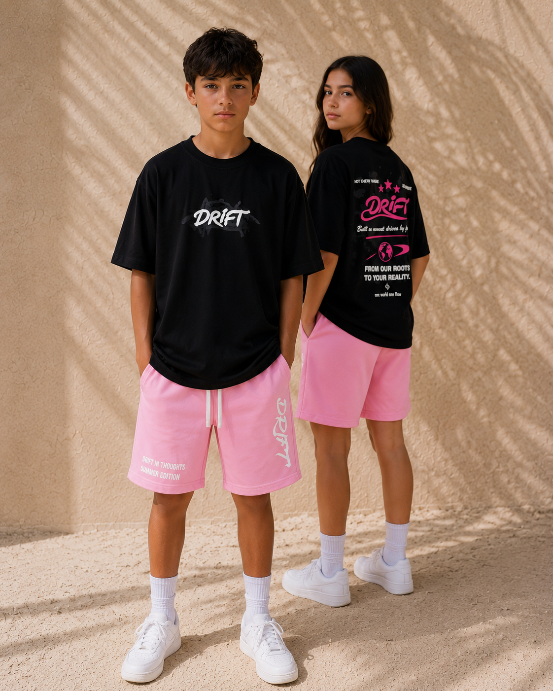 thoughts pink short