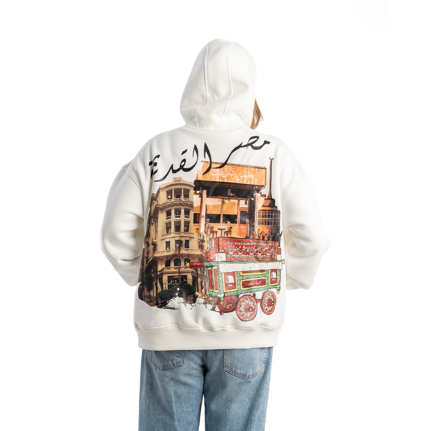 ancient egypt white hoodie