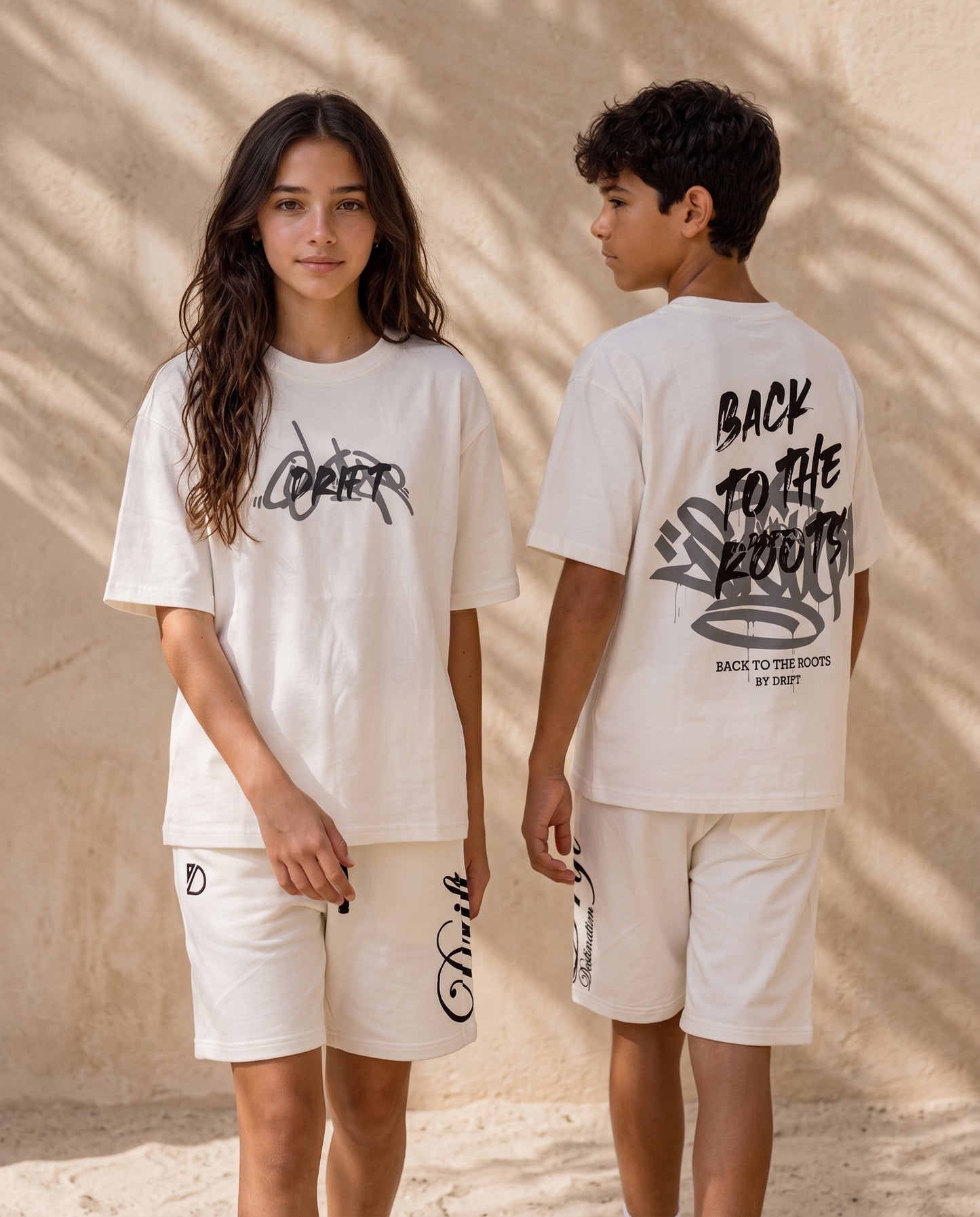 roots white tee