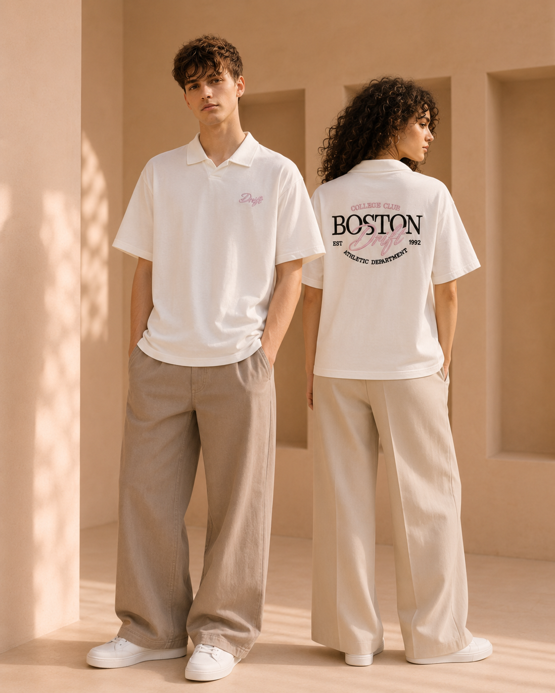 boston white polo
