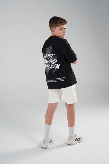 freedom black tee