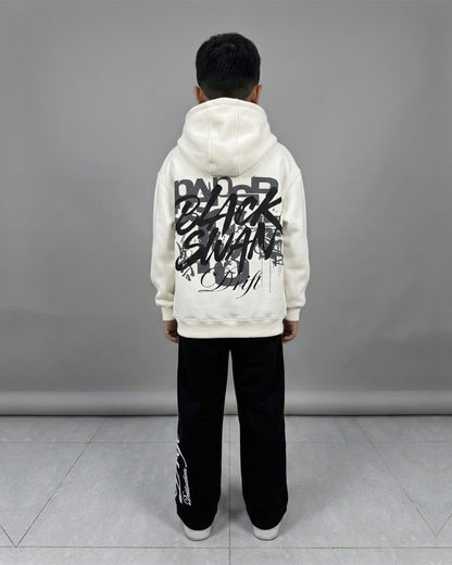 swan white hoodie