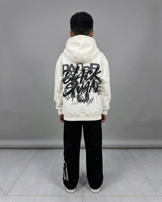 swan white hoodie