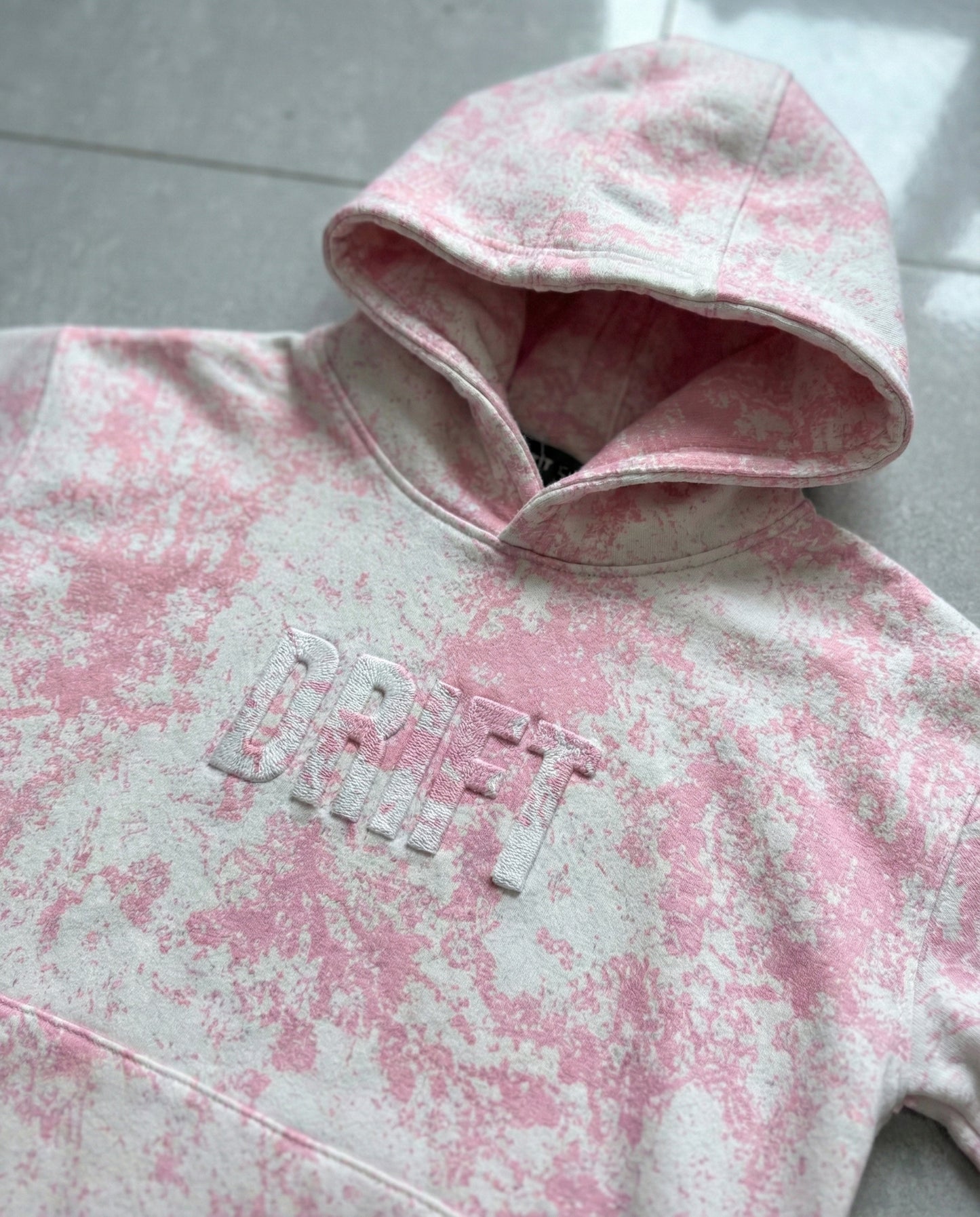 story tidie pink hoodie
