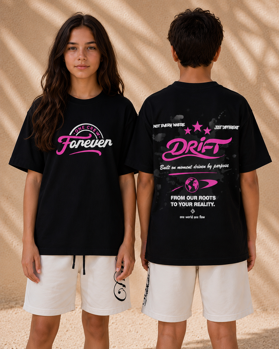 crew black tee