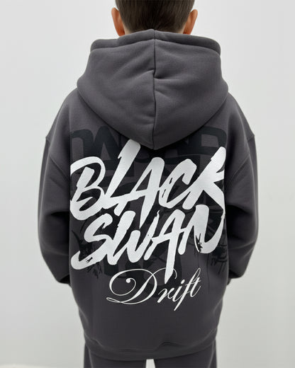 swan dark grey hoodie