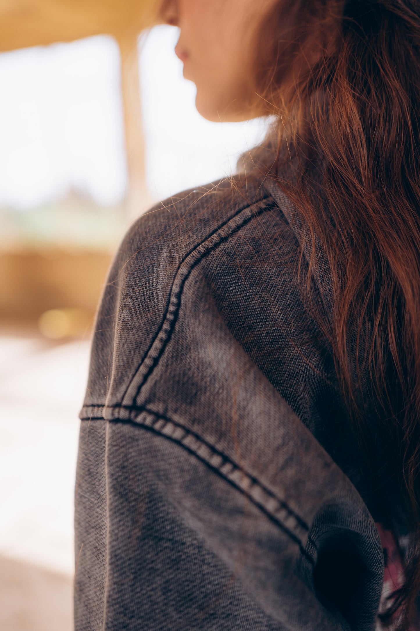 washed grey hoodie