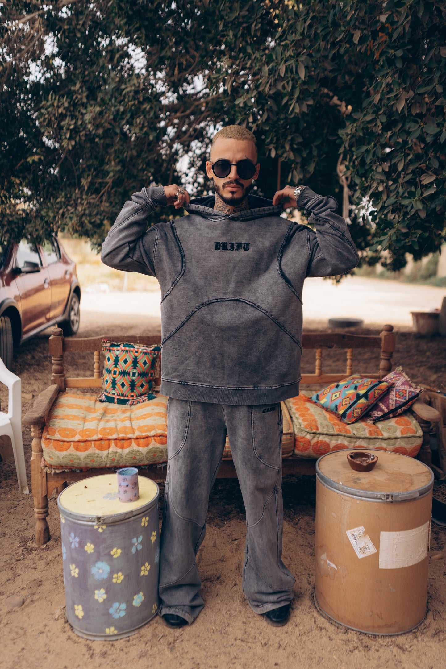 race grey sweatpants