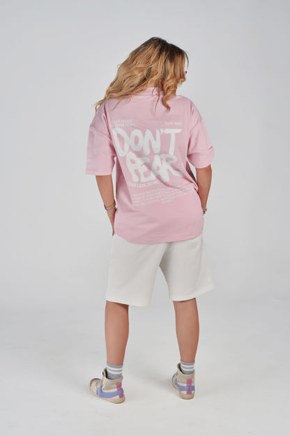 fear pink tee