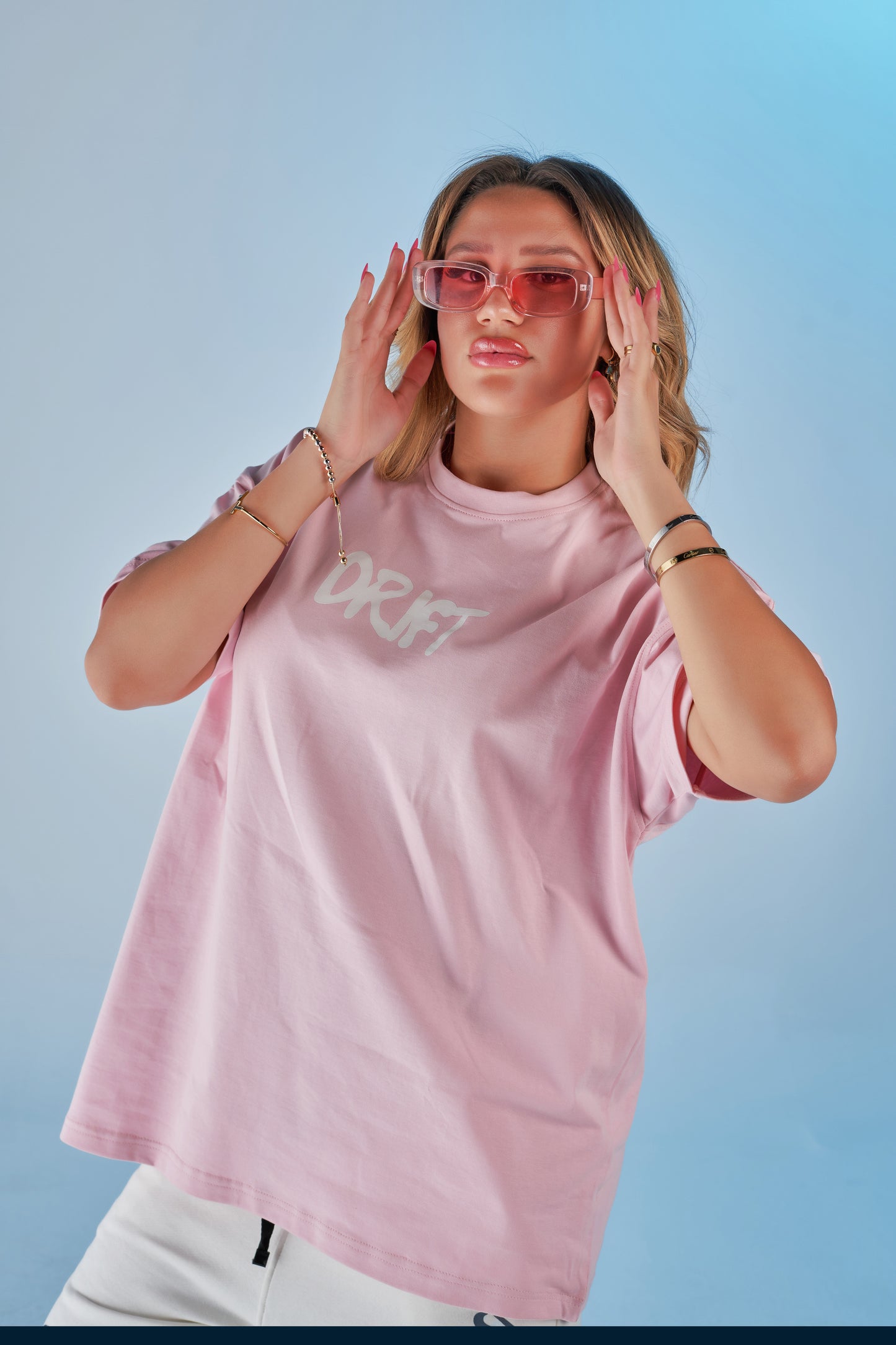 fear pink tee