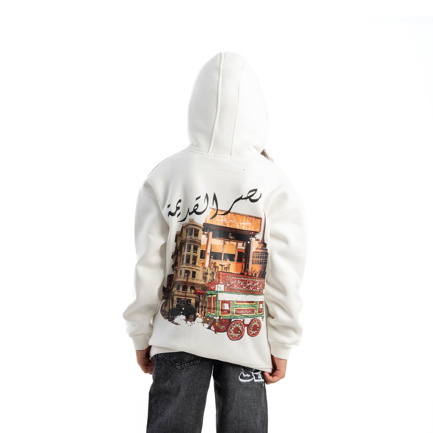 ancient egypt white hoodie