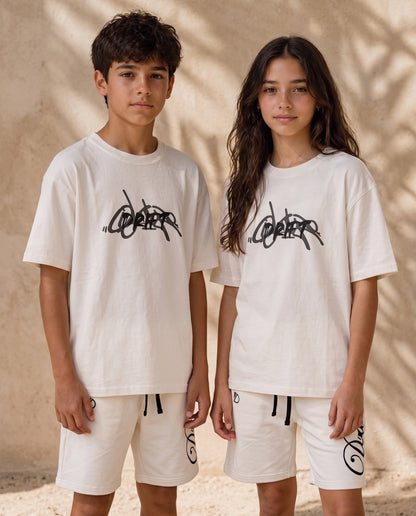 roots white tee