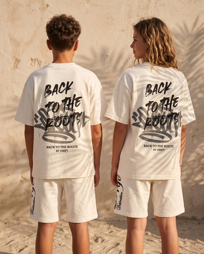 roots white tee