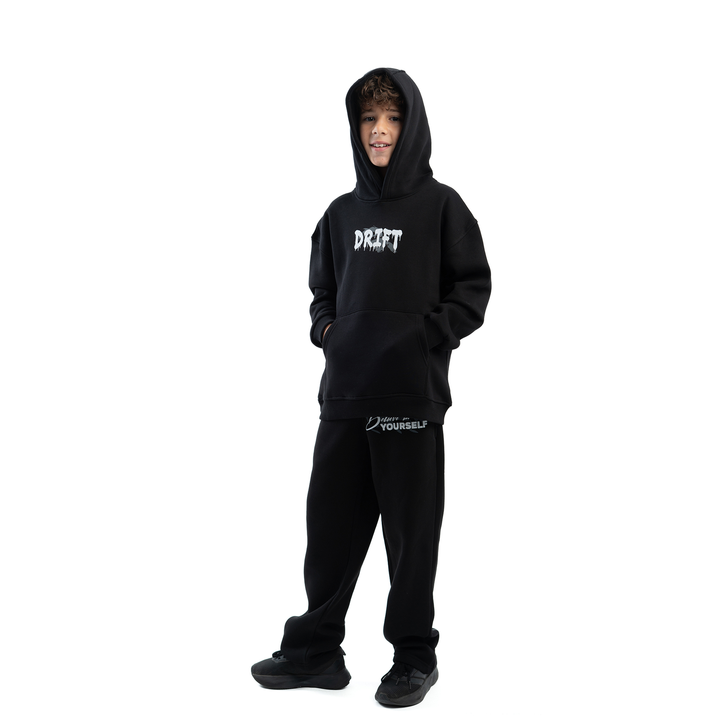 believe black sweatpants