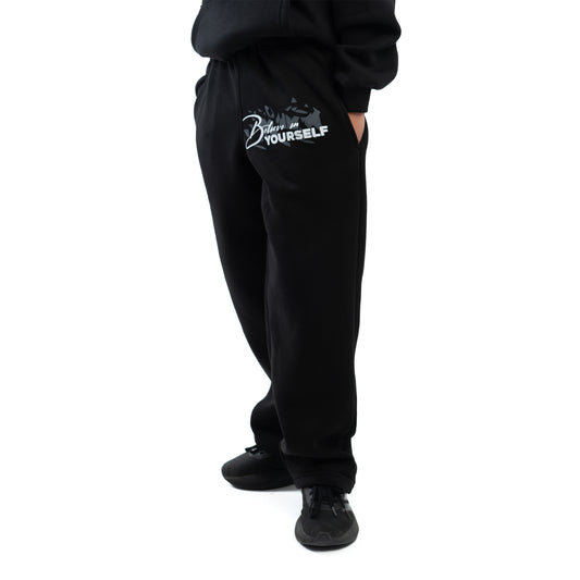 believe black sweatpants