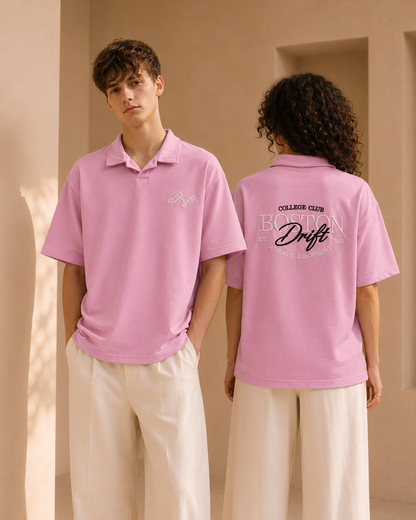 boston pink polo