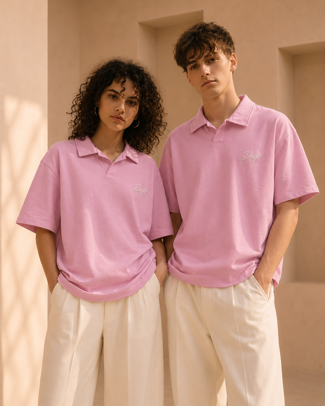 boston pink polo