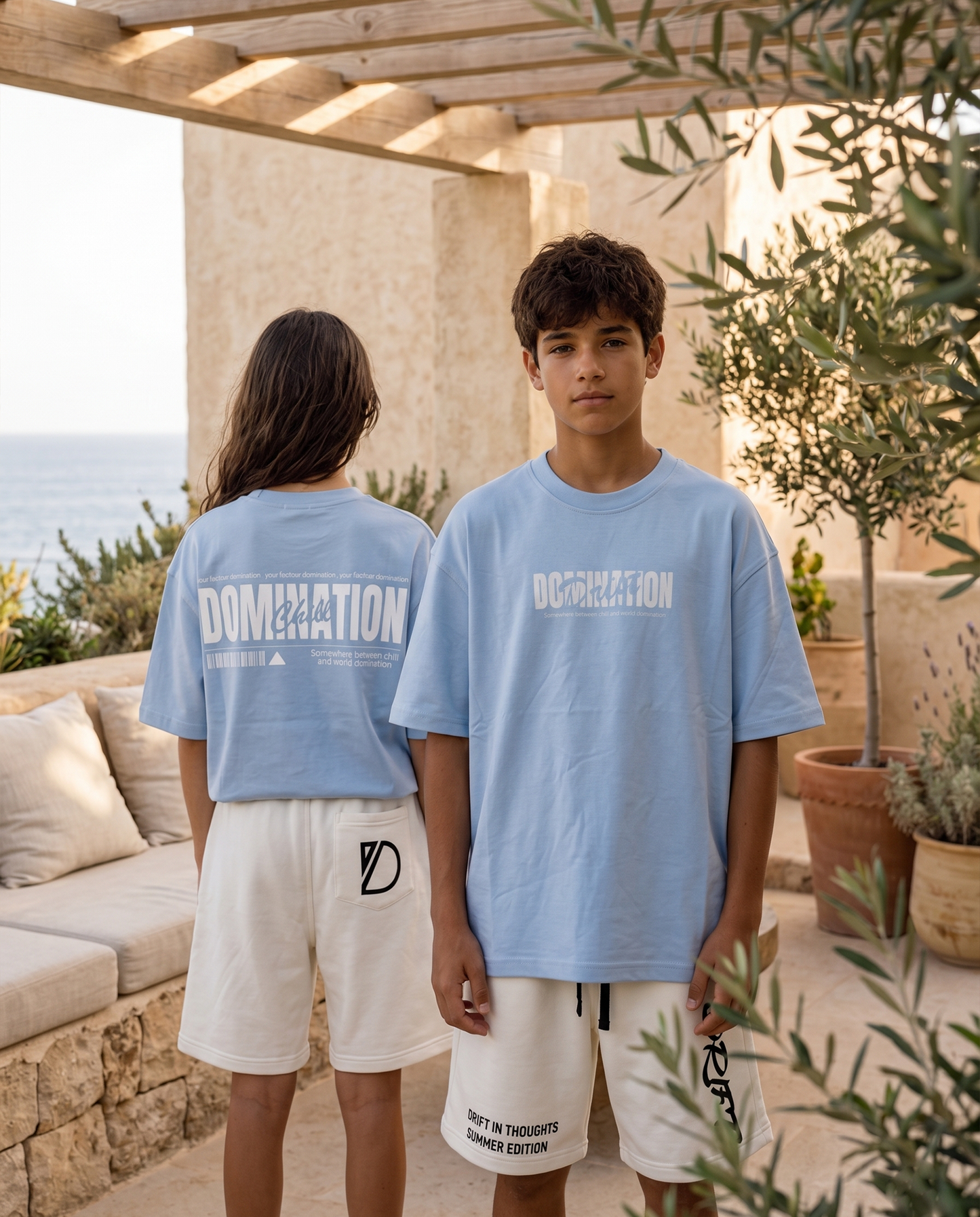 chill baby blue tee