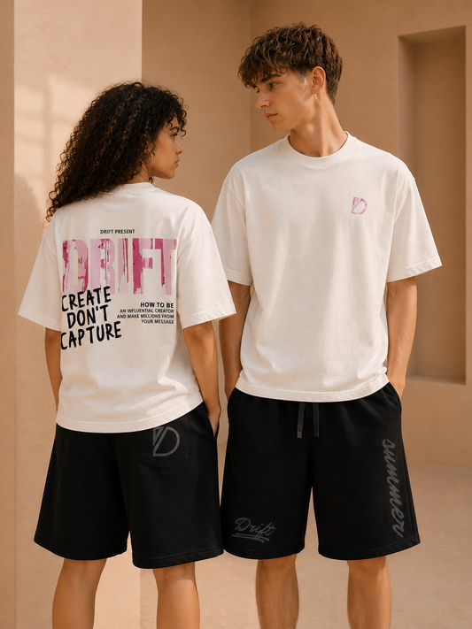 creation white tee