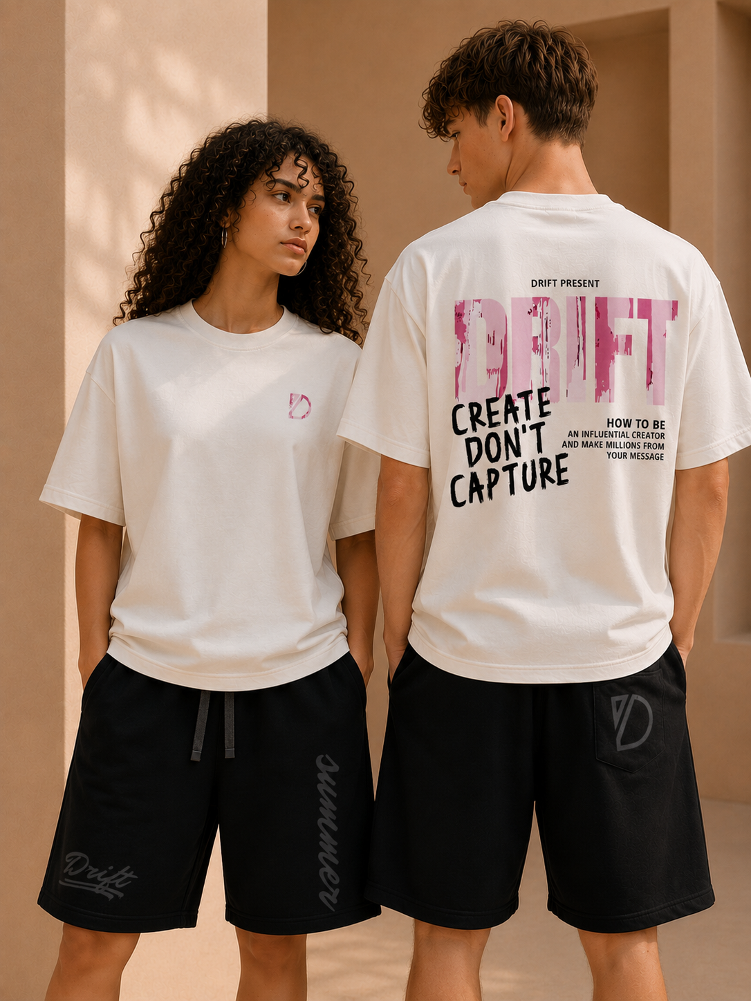 creation white tee