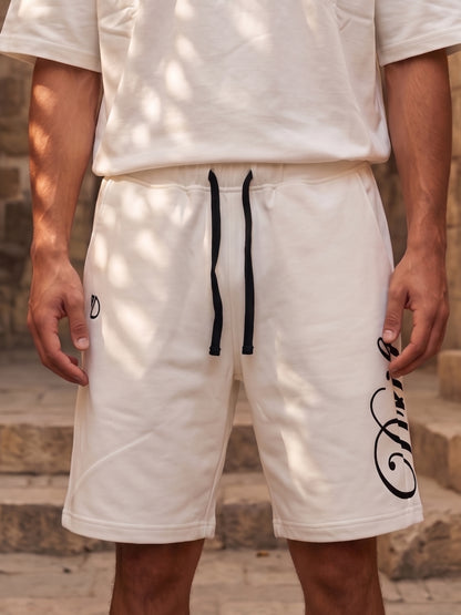 design white short