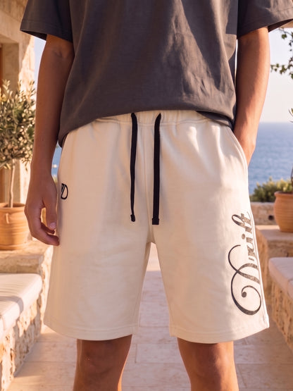 design white short