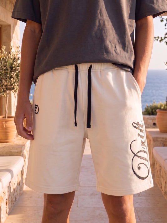 design white short