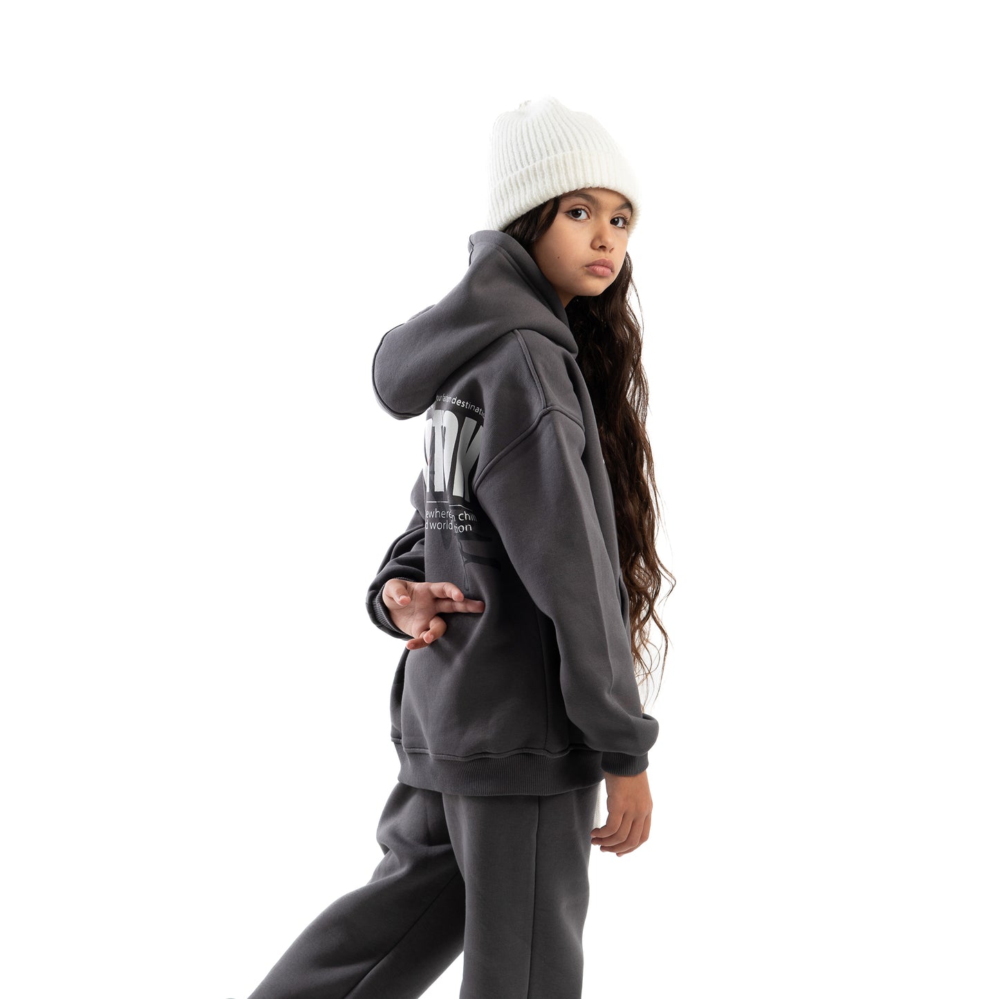 domination dark grey hoodie