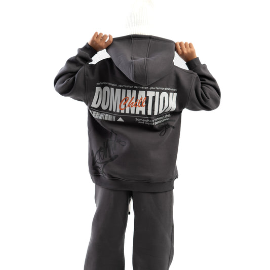 domination dark grey hoodie