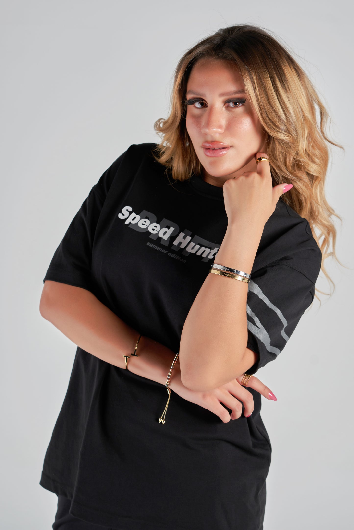 speed black tee