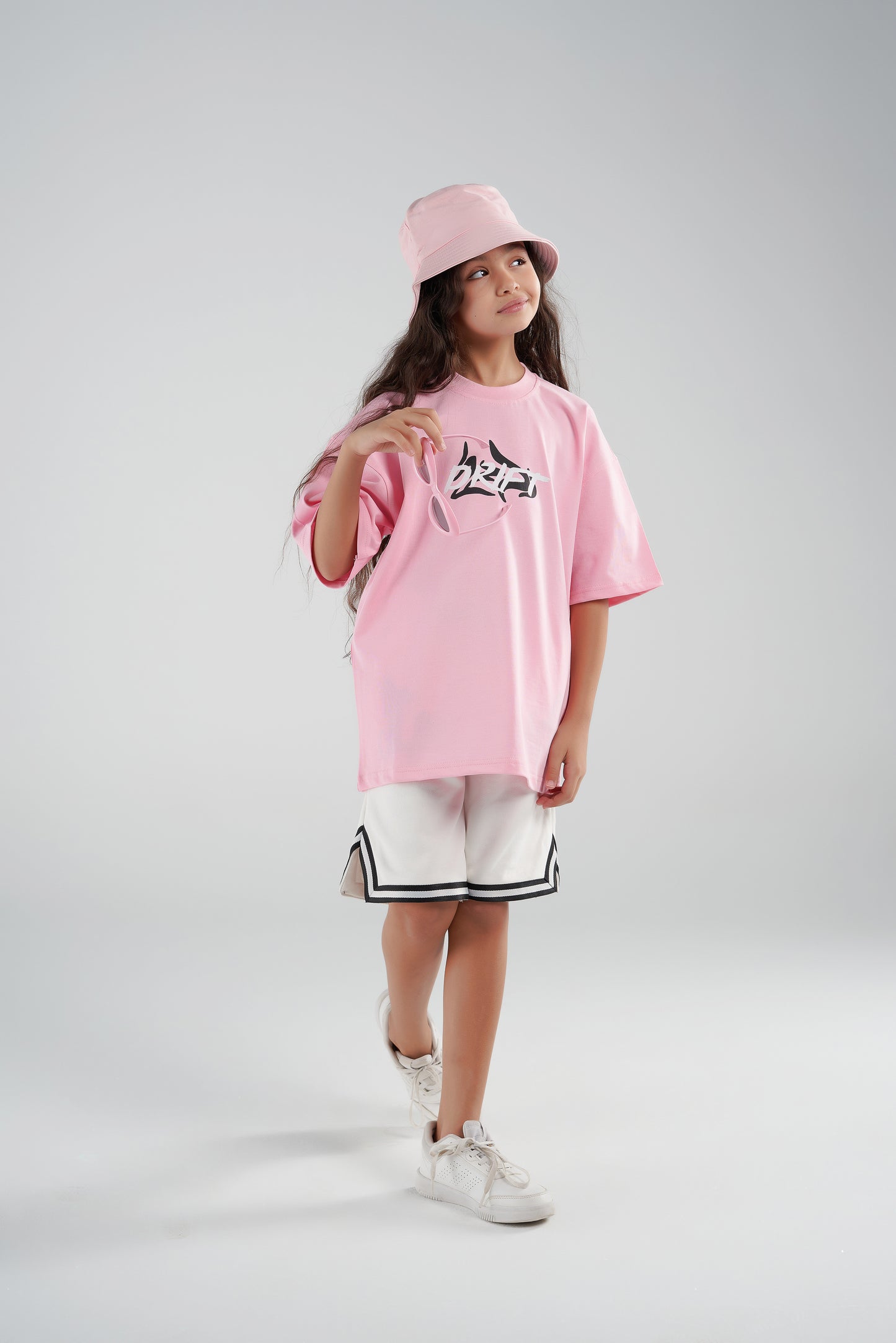 slogan pink tee