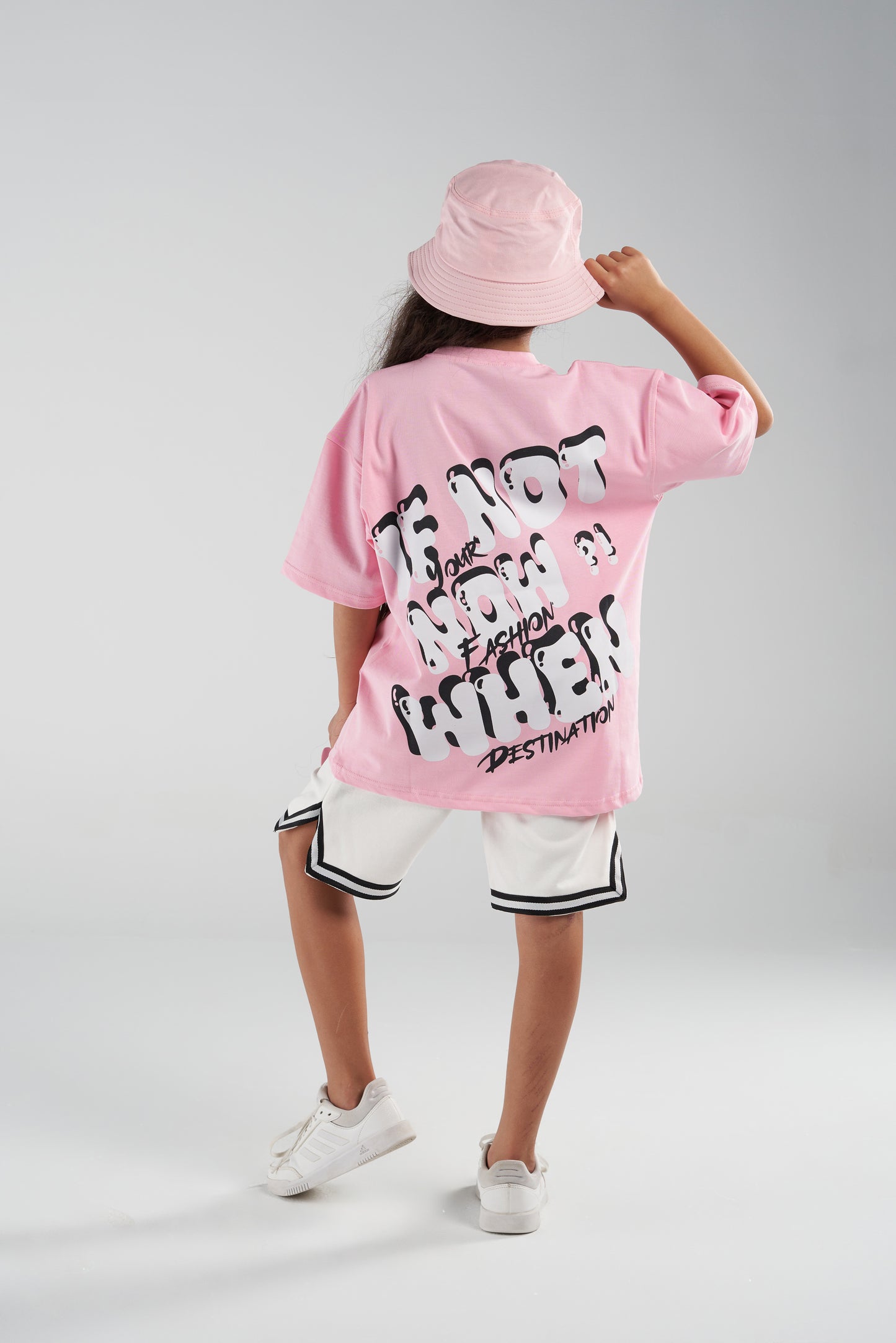 slogan pink tee