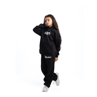 mode black hoodie