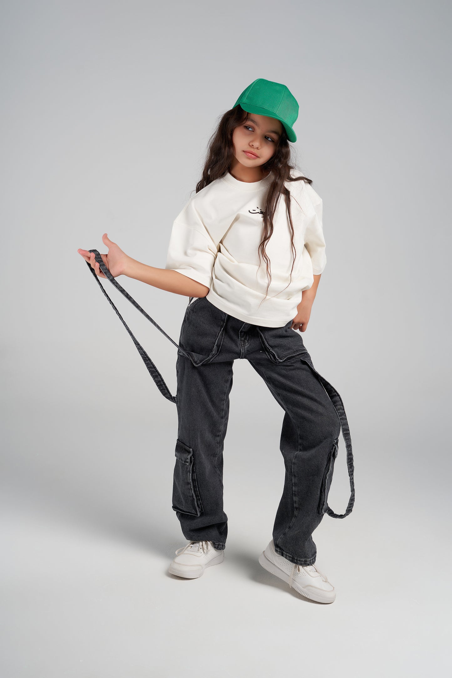 arabic white tee -kids