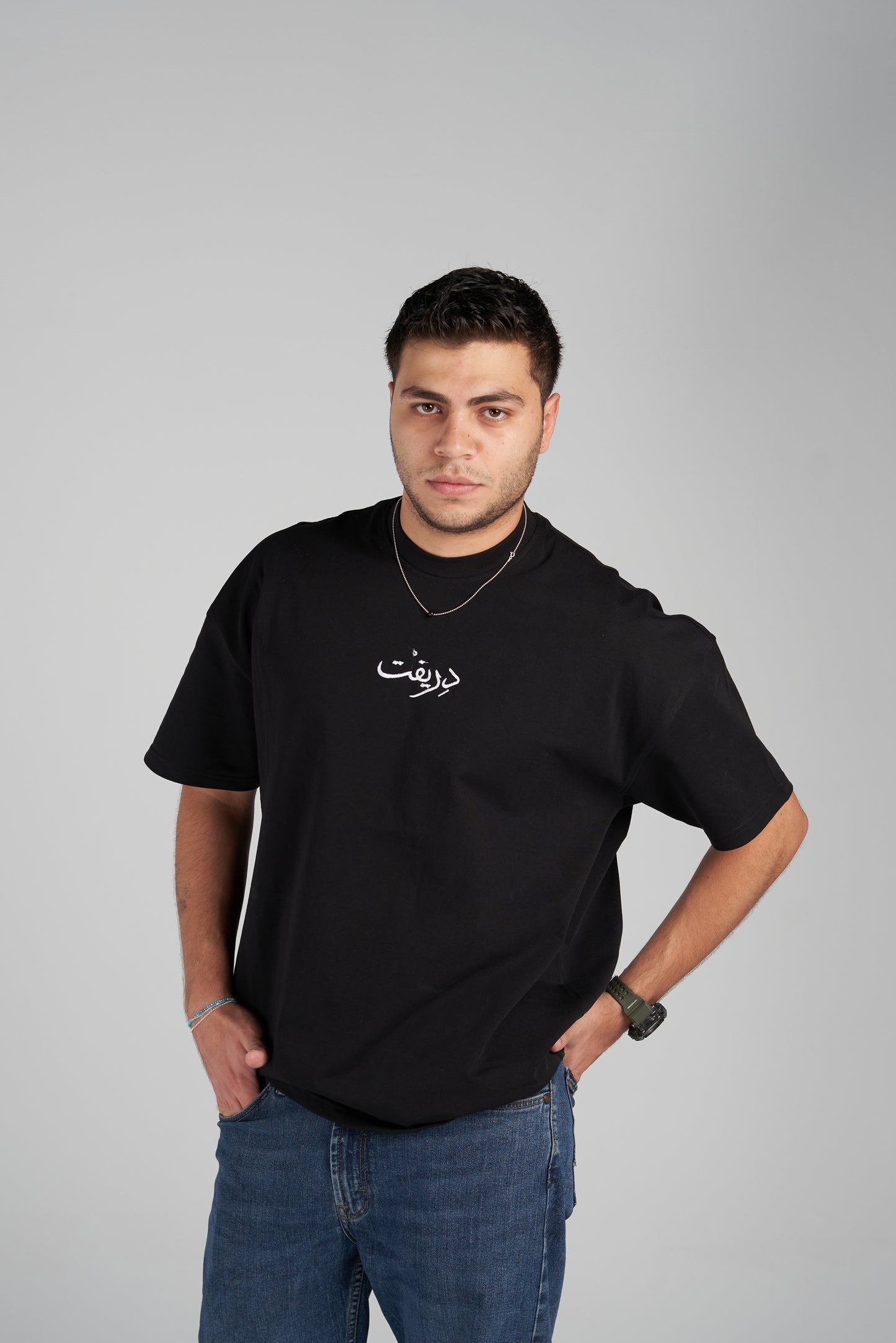 arabic black tee -adults
