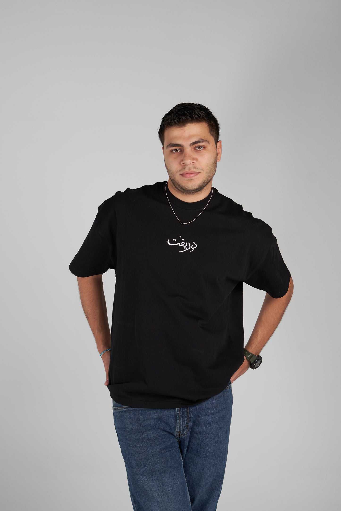 arabic black tee -adults