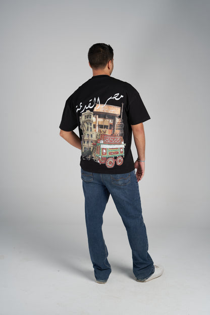 arabic black tee -adults