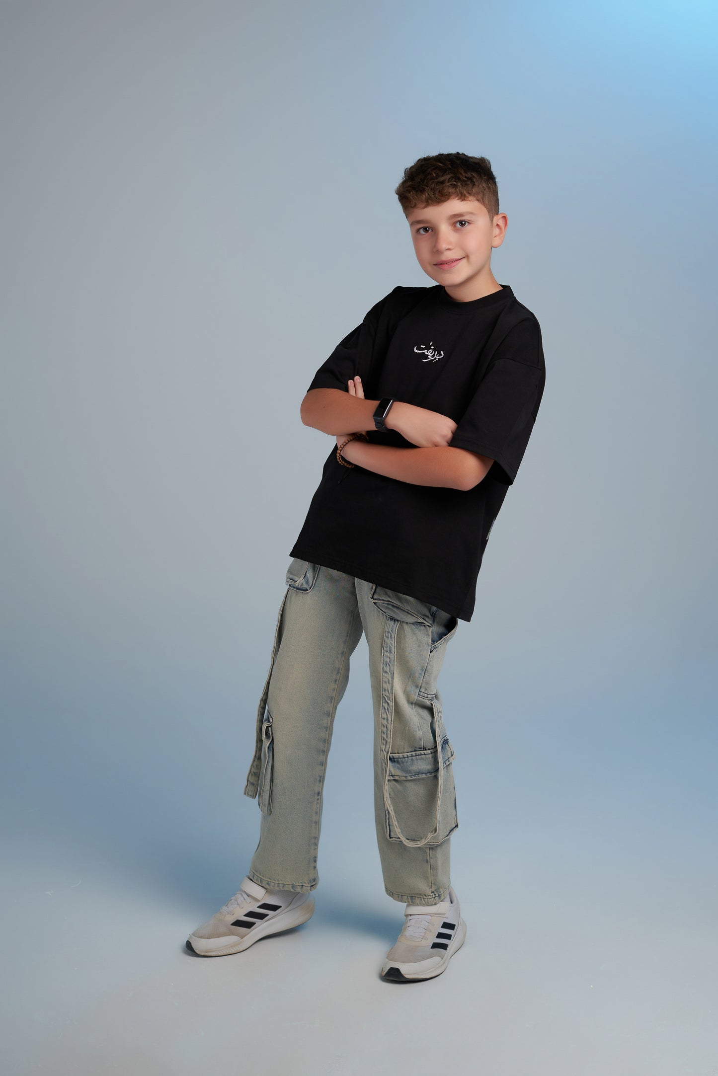 arabic black tee-kids