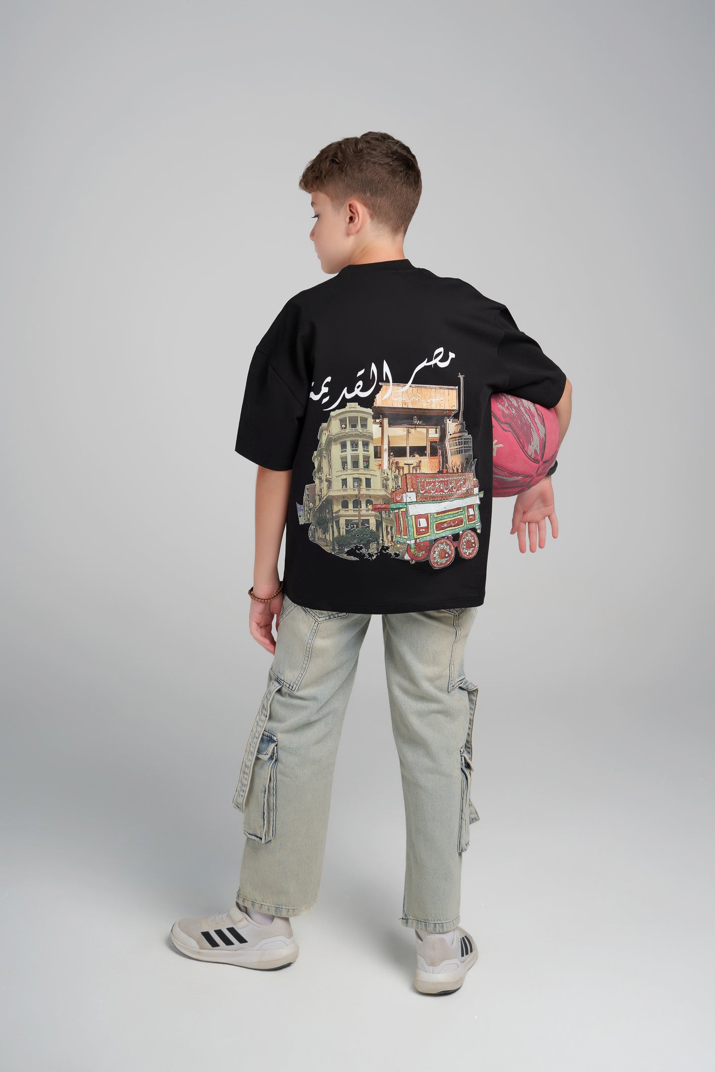 arabic black tee-kids