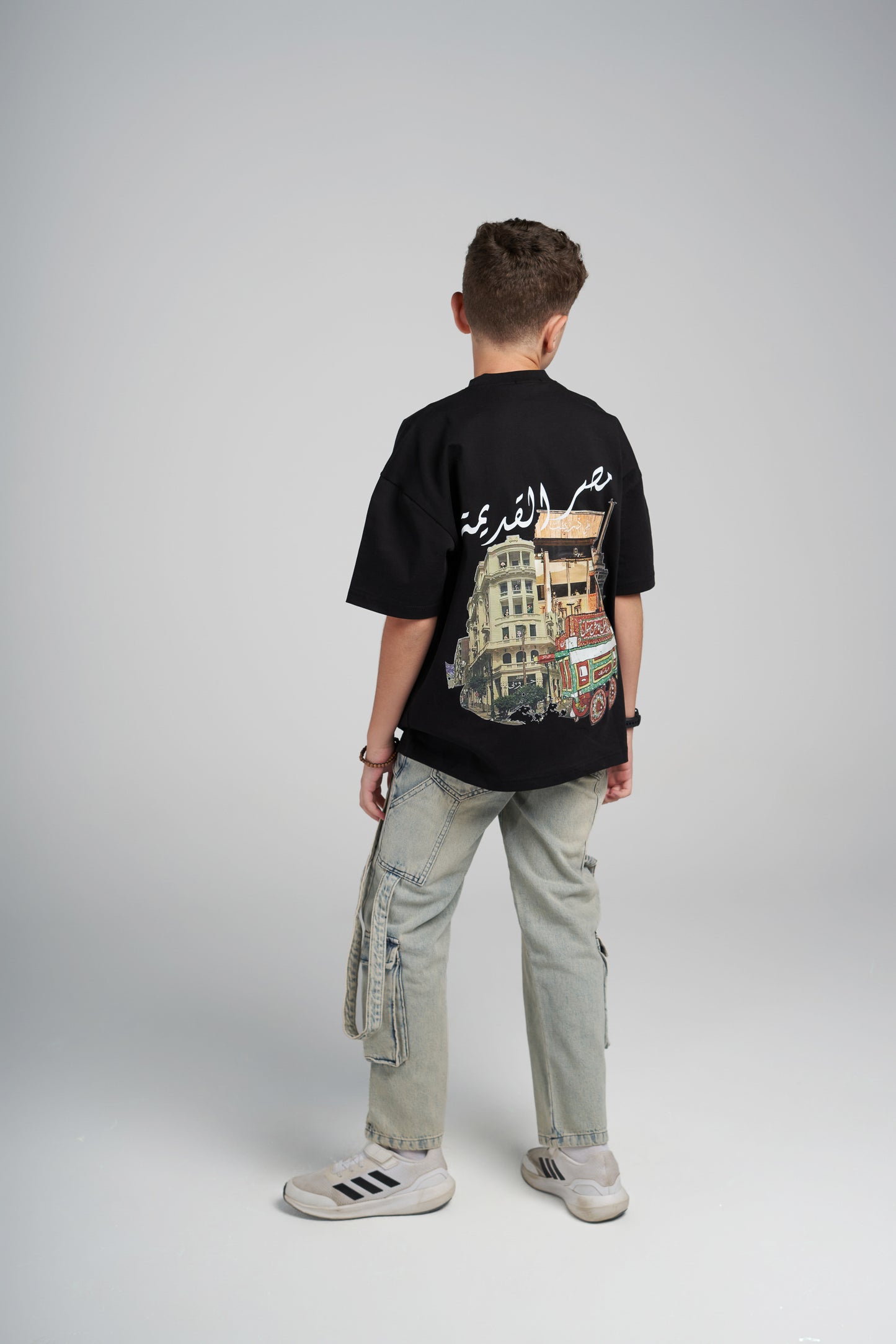 arabic black tee-kids