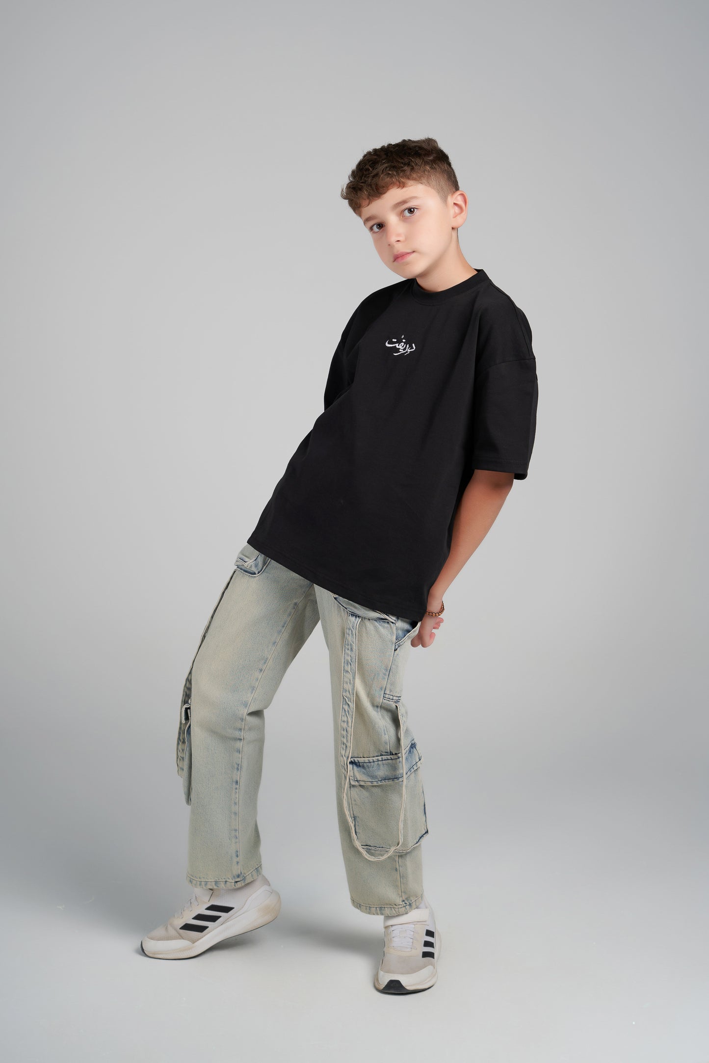 arabic black tee-kids