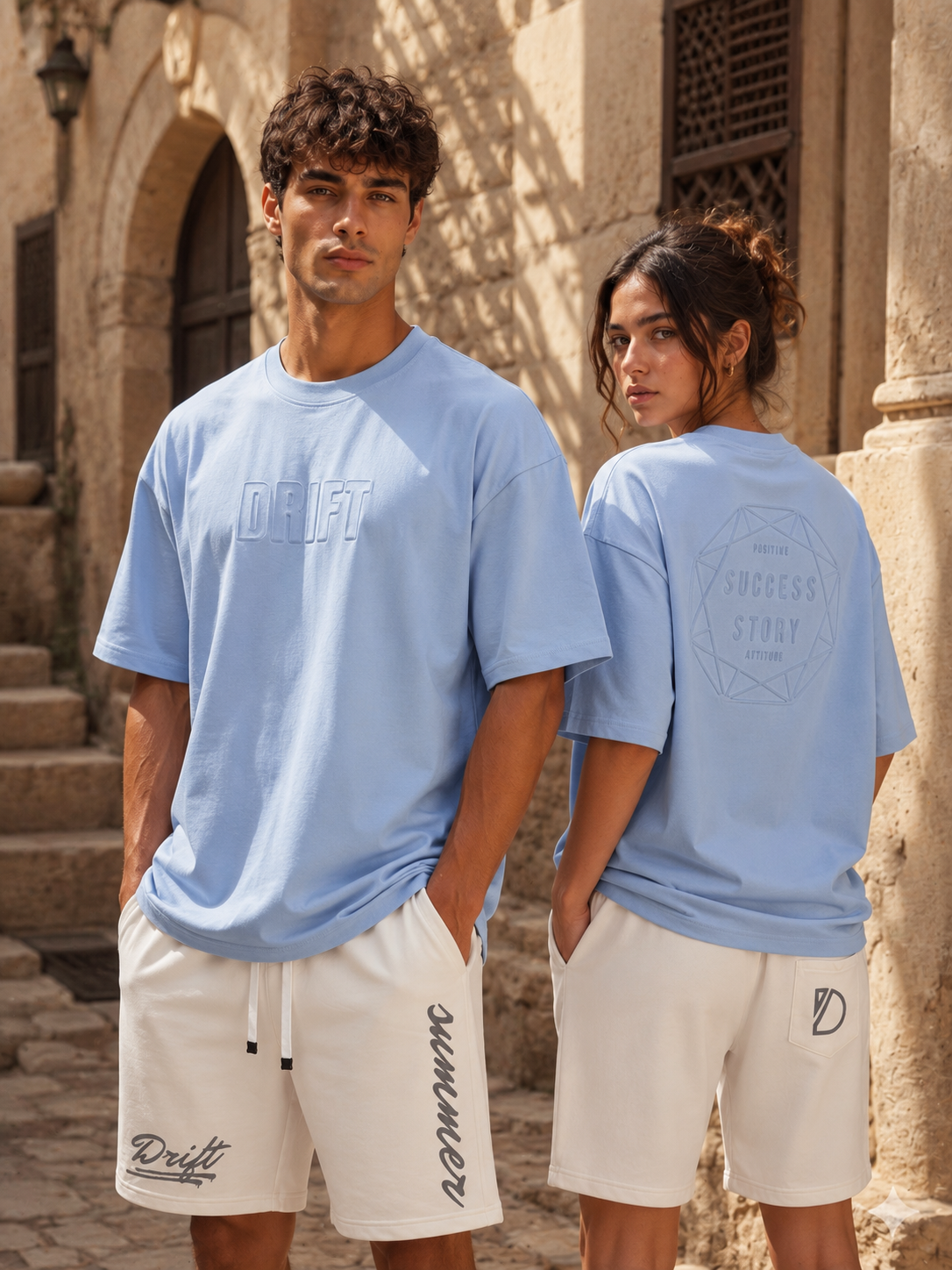 story baby blue tee