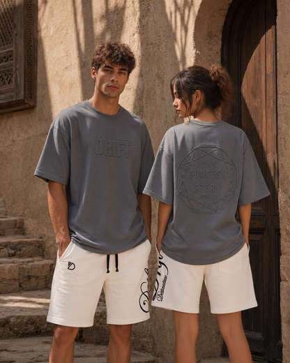 story dark grey tee