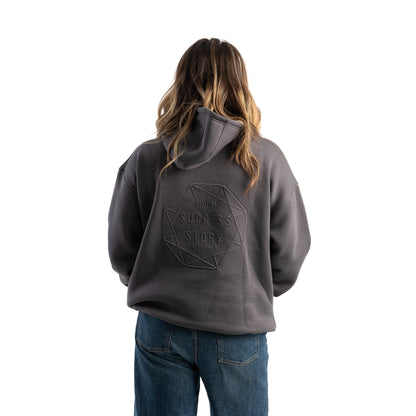 success dark grey hoodie