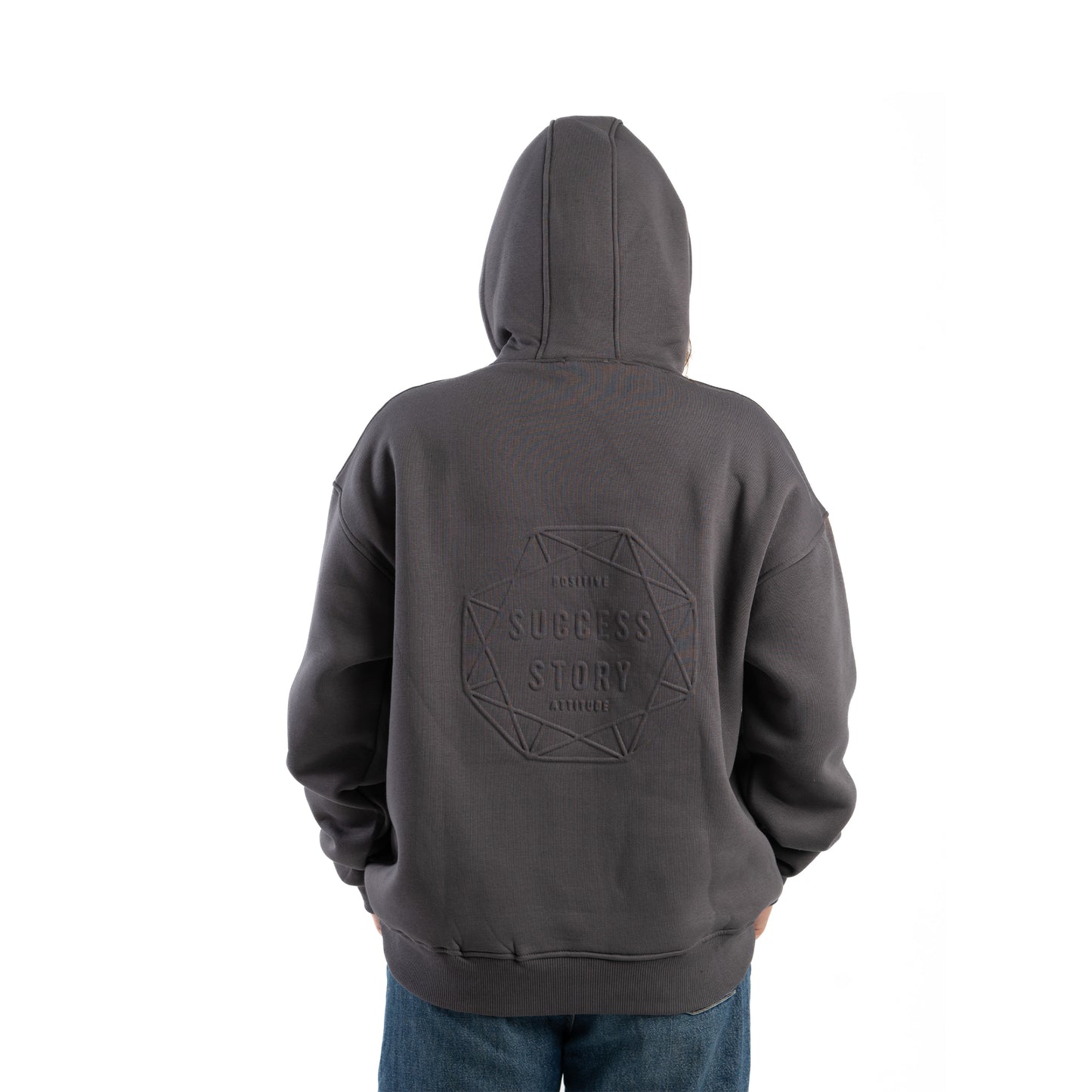 success dark grey hoodie