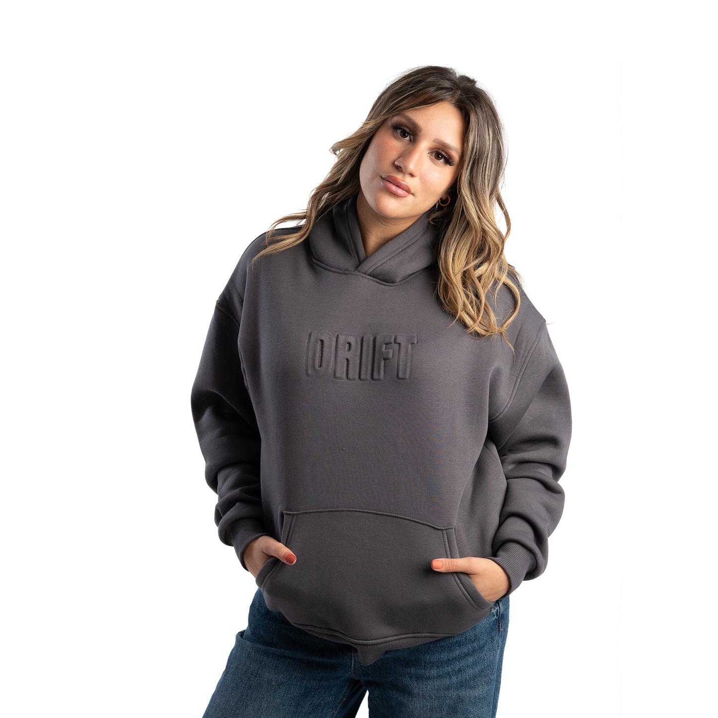 success dark grey hoodie